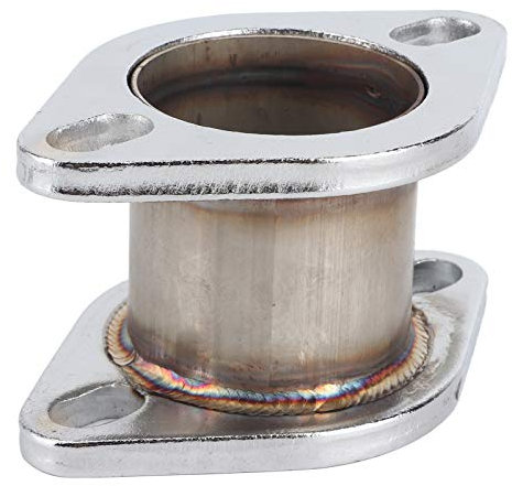 Brida de extensión de tubo de escape, adaptador de acero inoxidable para coche, brida de perno de tubo de escape trasero, universal, resistente a vibraciones