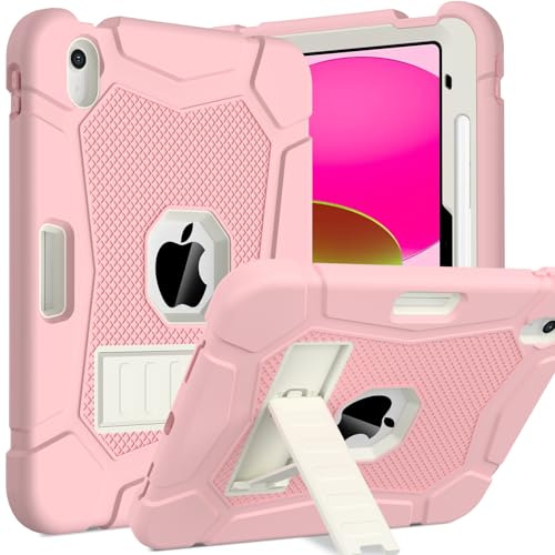 TOPWANT Case for iPad A16 11th Gen 11 2025/10th Gen 10.9 2022, Pink