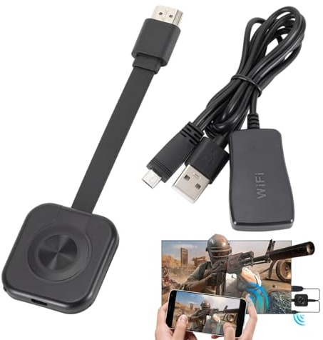 4K Tragbar, kabellose Übertragung mit 4K-Display, Heimelektronik, mit verlängertem Kabel für Grafiken, Demos, Musik, Spiele