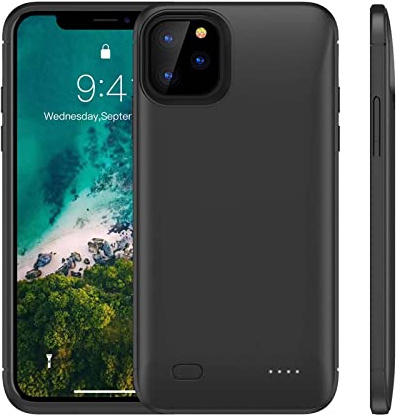 ELLENNE COVER BATTERIA PER IPHONE 6 6S 7 8 PLUS 5.5 RICARICABILE 6200mAh | COVER CON BATTERIA INTEGRATA PER IPHONE 6 6S 7 8 PLUS 5.5 BATTERY CASE RICARICABILE SLIM SOTTILE 6200mAh