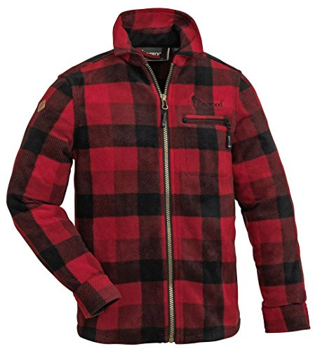 Pinewood Kanada Fleece Shirt Kinder rot/schwarz 2022 Jacke