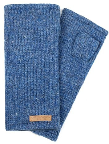 McRon Damen Gefütterte Pulswärmer Reka Blau mix 252