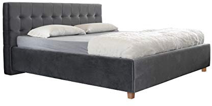 ES Design 08 Polsterbett Lion mit 5 Jahren Garantie, EIN hochwertiges Bett, Lattenrost und Stauraum (100 x 200 cm)