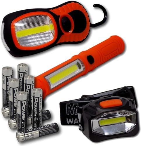 Minder Walk-Safe Emergency Blackout Black Out Power Cut Powercut All-in-one Lighting Kit - Perfect Range of Lighting to Suit Your Needs (with Head Torch)