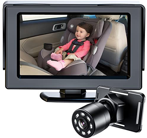 Itomoro Baby Car Mirror, View Infant in Rear Facing Seat with Wide Crystal Clear View,Camera Aimed at Baby-Easily to Observe The Baby's Every Move