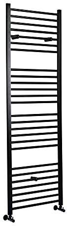 Hudson Reed Nox - Radiador Toallero 1800mm x 400mm Color Negro Opaco