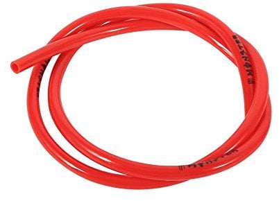 EVGATSAUTO Gas Line Pipe,1M 4.5mm/0.18in Gas Oil Hose Fuel Line Petrol Tube Pipe for Motorcycle Dirt Pit Bike ATV(Red)