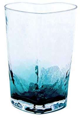 Cabilock Heart-Shaped Glass Cup 3.0In Transparent Glass for Serving Water Juice Desserts and Snacks Party Wedding Use