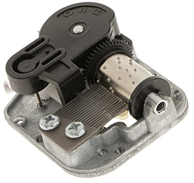 Milageto Spieluhr Mechanismus mit Schlüsselaufzug DIY Spieluhr, Hochzeitsmarsch, 5x4.2x2cm