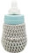 Personalised Baby Bottle Covers - Made to fit 160ml MAM Baby Bottles - Bottle not Included (Grey)