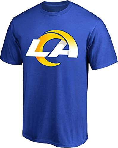 NFL Youth 8-20 Team Color Performance Polyester Primary Logo T-Shirt, Los Angeles Rams Blue, L
