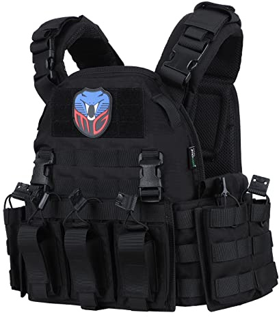 MGFLASHFORCE Taktische Airsoft Paintball Weste, Molle Chest Rig