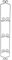 Bard's Black Wrought Iron Wall Mountable Vertical Hanger for 3 Plates, 39 H x 6 W x 2 D (For 8.5-10 Plates)