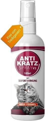 NEU: Saint Nutrition® ANTI KRATZ SPRAY V2 für Innen und Außen – KATZEN ABWEHR – Katzenfernhaltespray STOPP bleib weg, Antikatzenspray