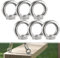 6 Pièces Écrous À Oeil, M8 Écrou à Oeil en Acier Inoxydable, M8 D'écrous À Anneau, Écrou à Anneau Bague, pour Les Accessoires de Levage et Raccord de Corde