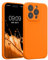 kwmobile Case Compatible with Apple iPhone 15 Pro Case - Slim TPU Silicone Phone Cover - Soft Touch Finish - Fruity Orange