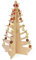 Albero di Natale in Legno, Naturale, a incastro, H. 58 cm