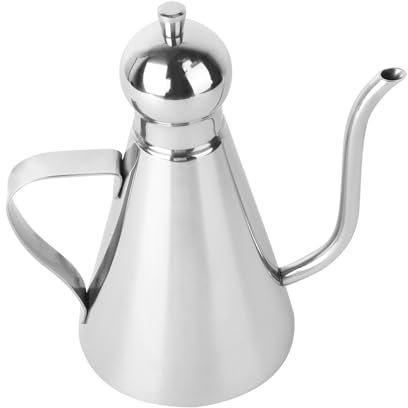 MUCKLILY Dispenser Olio in Acciaio Inossidabile Con Tappo Antigoccia Bottiglia Dosatrice Per Olio, Condimenti e Salsa Contenitore Perdite Per Cucina e Ristorante