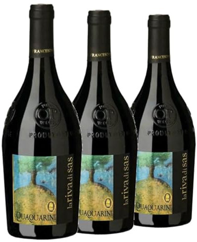 3 Bottiglie Bonarda Senza Solfiti Aggiunti Oltrepò Pavese Dop Biologico Riva di Sass Francesco Quaquarini 75cl