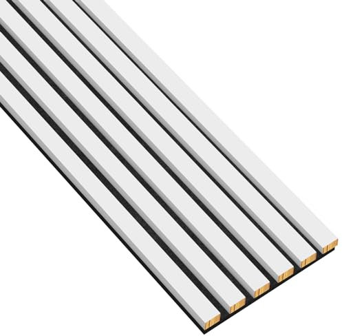 Jeu de lattes en feutre pour la décoration intérieure, 12x28 mm, 6 pièces, module de base 25,3 cm, longueur totale 275 cm Panneaux en bois, panneaux muraux, aspect bois, mur à lattes