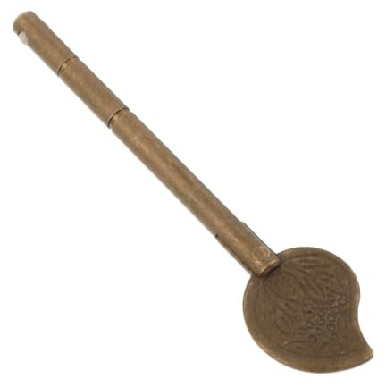 Artibetter Cerrojo De Latón Para Puertas Pasador De Seguridad Clásico Con Diseño En Forma De Hoja Para Gabinetes Y Muebles Vintage Fácil De Instalar