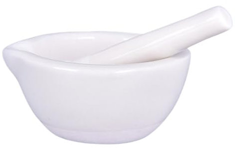 MKLHAVB Mortero De Cocina Juego de Amoladora de 60 mm, Amoladora, Herramientas de mortero y Maja de Cocina Mortero Tradicional