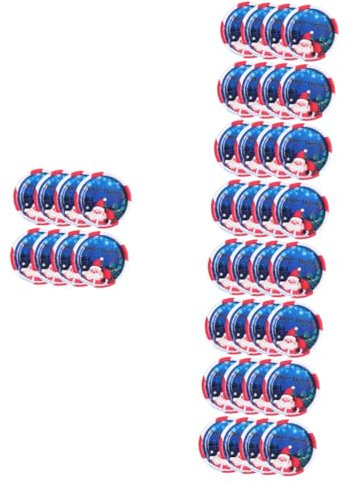 BCOATH 40 Pz Vassoio Carta Usa e Getta Piatto Da Portata Festivo Forniture Per Feste Di Babbo Natale Piatti Di Carta Natalizi Stoviglie Di Carta Di Babbo Natale Vassoi Di Babbo Natale