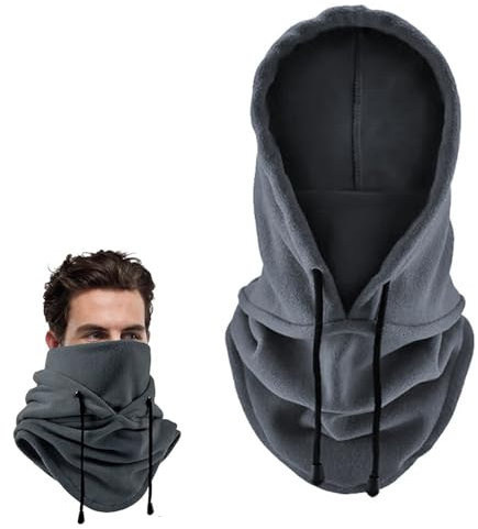KUBDPQOR Sturmhaube Winter – Vielseitige Skimaske und Balaclava für Damen und Herren, Ultra-bequeme und Wärmende Sturmhaube für Ski, Motorrad und Outdoor-Aktivitäten, Graue Cinta Selladora Impermeable