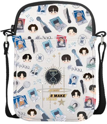 AKTAP At-Z 8 Makes 1 Team Merch Gifts Kpop Sänger Mini Crossbody Bag Kpop At-Z Gifts At-Z Tour Handytasche für Fans, 8 Makes 1 Team Mini Cb-ht, 32 * 37cm
