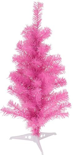 ZauberDeko Weihnachtsbaum Pink Tannenbaum Modern Künstlich Christbaum Geschenk 60cm