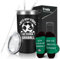 Livole Fußball Geschenke für Papa, Männer, Jungs, Ihn - Bitte nicht stören, ich schaue Fußball - Fussball Geschenke Vatertag, Fussball Socken Lustig, Fußballliebhaber, 600ml Edelstahl Weinbecher