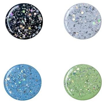 4 Pack Phone Holder Sequin drip glue Grip Stand Finger Holder for Smartphone and Tablets