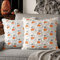 MIULEE Halloween Kissenbezug 45x45 cm Gruseliger Geist Kürbis Deko Weiche Orange Kissenbezüge für Sofa Festliche Kissen Deko Couchkissen