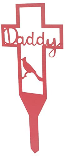 ibasenice Kreuzgartenstecker Aus Metall Zum Gedenken Dekorative Grabzeichen Für Memorialkreuz Für Friedhof Gartenstecker Mit Kreuzdesign Friedhofsdekoration Für Draußen