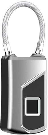 LYP-DEINEOMGS Smart Fingerprint Padlock For Bicycle Biometric Security Lock With Key Backup Digital Device