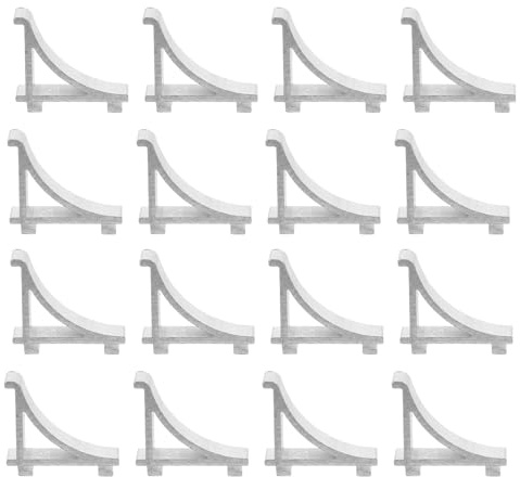 DIKACA 25PCS Aluminum Refrigerator Shelf Clips Silver Metal Fridge Shelf Brackets and Freezer Supports Refrigerator Stabilizers for Fridge and Freezer Replacement