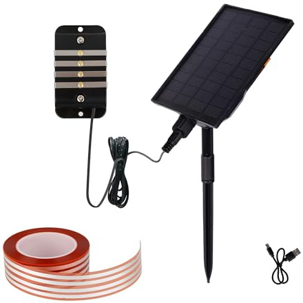 Slug Fence, Electric SnailStop Fence for Keep Snails Away from Raised Beds, Battery Power with Solar Panel, Animal and Environmentally Friendly