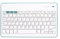 Silver HT 111936640199 - Teclado inalámbrico, color blanco y azul