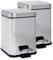 Articles ménagers en Acier Harbour Square Salle de Bain Poubelle à pédale - 3 litres - Chrome - Lot de 2