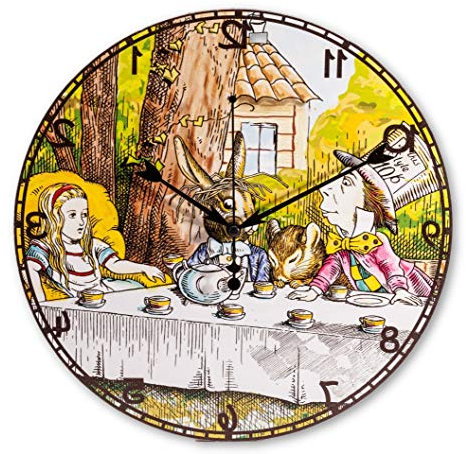 ASVP Shop Horloge Murale Alice au Pays des Merveilles à l'arrière