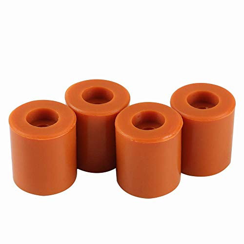 BCZAMD 3D-Drucker Heatbed Silikon-Nivelliersäule 18mm/0,7Zoll Hotbed Solide Halterungen Stabile werkzeughitzebeständige Puffer für Printer S5 Ender 5 Ppus A8 A6 Megai3 Ender 3 S1 Pro, 4er-Pack Braunt