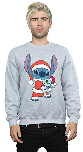 Disney Men's Lilo and Stitch Stitch Christmas Sweatshirt