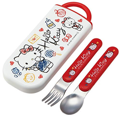Juego de cuchara y tenedor Cajas Hello Kitty Sanrio