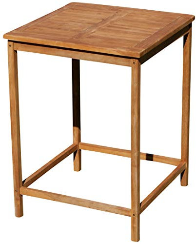 ASS echt Teak Bartisch Bistrotisch Stehtisch 80x80cm Holztisch Gartentisch Garten Tisch Holz BIMA-80x80