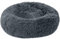 Aldenhoven Goods Hundebett Plüsch Rund Katzenbett Hundekissen Katzenkissen Donut Hundekörbchen (Dunkelgrau, 70 cm)