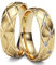 Kolibri Rings GOLD- Eheringe Paarpreis Gold 333 Massiv mit 6 Diamanten Trauringe Verlobungsringe Partnerringe 100% Made in Germany- Inkl. Gratis Etui + Gravur + Zertifikat (Längsmatt)