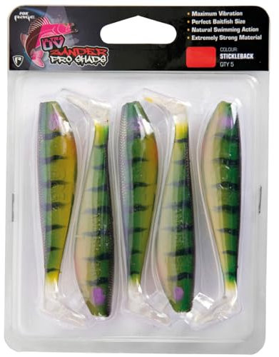 Fox Rage Zander Pro Ultra UV 10cm - 5 Gummifische, Farbe:Stickleback