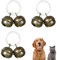 Hotop 3 Set Dog Cat Bells for Collar Falconry Bells Loud Pet Charm Pendant Decoration for Dogs Cats Tracker Harness Training(Black)