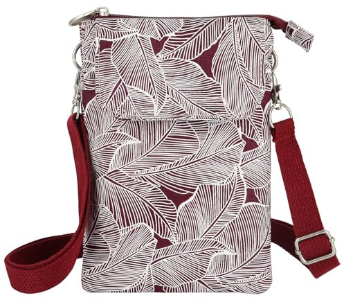 Coopay Handytasche zum Umhängen Damen Mini Handy Umhängetasche für Reisen, Freie Hände Handy Tragetasche, Kleine Tasche für Hundespaziergänge, Leichte Kompakte Crossbody Umhängetasche, Violett