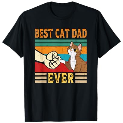 Best Cat Dad Ever Cat Papa pour chat T-Shirt